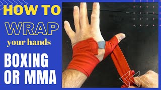 How to wrap your hands for boxing amp MMA [upl. by Ulphi748]