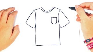 How to draw a TShirt Step by Step [upl. by Lavern]