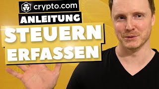 Cryptocom Steuern erfassen und Cashback tracken mit CoinTracking  Anleitung [upl. by Sopher855]