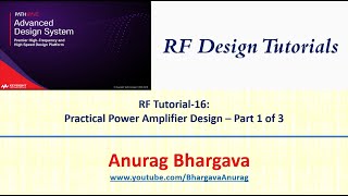 RF Design16 Practical Power Amplifier Design  Part 1 [upl. by Jake773]