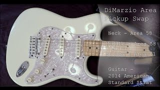 DiMarzio Area 58 and 61 Stratocaster pickups [upl. by Trina]