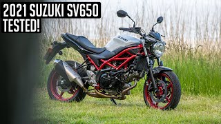 2021 Suzuki SV650  First Ride Review [upl. by Atikan]