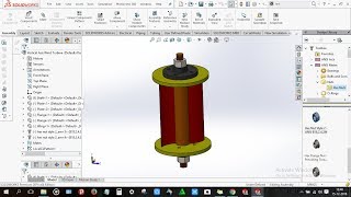 How to design Vertical Axis Wind Turbine in Solidworks [upl. by Pitzer]