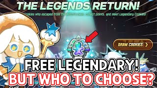 FREE LEGENDARY But WHO To Choose Kingdom Pass Giveaway  Cookie Run Kingdom [upl. by Pavel41]