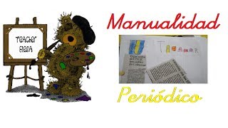 Manualidad  Hacer un periódico para niños [upl. by Urbanus]