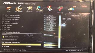 ASRock 970 Extreme3 Motherboard UEFI Setup Utility [upl. by Eyak]