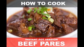 QUICK AND EASY BEEF PARES INSTANT POT VERSION [upl. by Hars532]