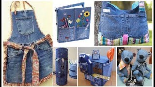 20 IDEAS PARA RECICLAR TUS JEANS  Ronycreativa manualidades [upl. by Norted]