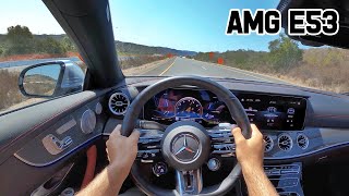 The 2021 MercedesAMG E53 4Matic Coupe is a Car for Lifes Winners POV Drive Review [upl. by Gniw]