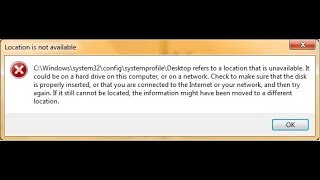 How to solve location is not available in windows 7 amp 10 [upl. by Ammann287]