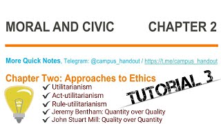 Moral and Civics Chapter 2  Part 3 [upl. by Ayk503]