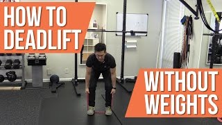 How to deadlift without weights while traveling [upl. by Pejsach925]