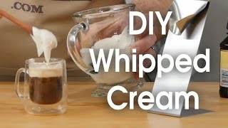 DIY whipped cream in 60 seconds [upl. by Ytirahc]