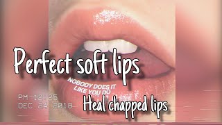 Perfect soft lips Heal chapped lips 👄 forced subliminal [upl. by Iztim]