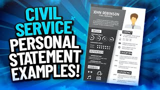 CIVIL SERVICE Personal Statement EXAMPLES Civil Service SUCCESS Profiles amp BEHAVIOURS [upl. by Elahcar782]