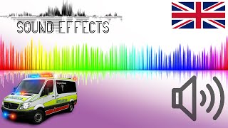 Ambulance UK United Kingdom Sound effects [upl. by Llevram72]