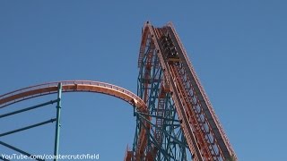 Goliath Offride HD Six Flags Magic Mountain [upl. by Bullis]