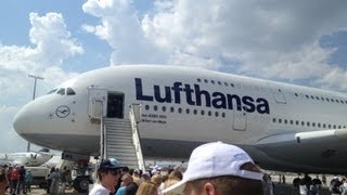 Lufthansa A380  Cabin Tour amp Cockpit Tag der Luftfahrt [upl. by Noy]