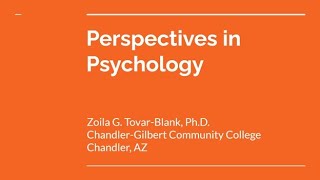 Perspectives in Psychology [upl. by Anwahsat]