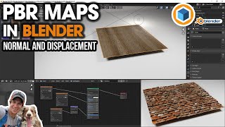 Using NORMAL MAPS and DISPLACEMENT MAPS in Blender PBR Material Tutorial [upl. by Emiaj]