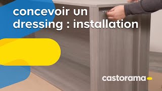 Concevoir un dressing  installation Castorama [upl. by Niriam]