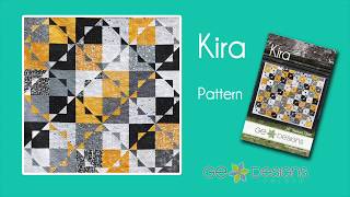 KIRA  Quilt Pattern by Gudrun Erla of GE Designs [upl. by Aninahs]