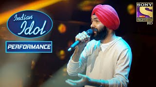 Tejinders Pacifying Performance On O Rangrez  Indian Idol [upl. by Nautna]