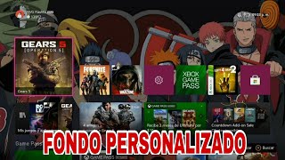 COMO PONER FONDO DE PANTALLA EN XBOX ONE XBOX SERIES 2021 [upl. by Anyela]