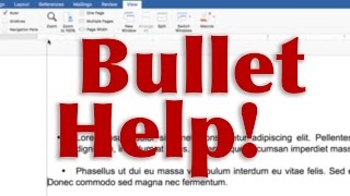 How to fix bullets in Microsoft Word  TUTORIAL  QUICK FIX [upl. by Nylhtiak]