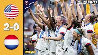 FINAL  USA vs Netherlands 20 All Goals amp Highlights  2019 WWC [upl. by Attenwahs]