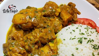 The Best amp Easiest Jamaican Curry Chicken Recipe  Whitneys Kitchen Jamaica [upl. by Lleraj]