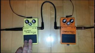 BOSS DS1 Distortion and SD1 Super Overdrive Quick Comparison by Damian Welka [upl. by Attenod]