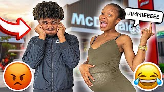 ACTING LIKE A quotCRAZY BABY MOMMAquot IN THE DRIVE THRU PRANK [upl. by Norraf]