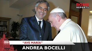 Andrea Bocelli interpreta el “Ave María” de Bach en el Vaticano [upl. by Reffotsirk807]