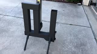 Gravity fed wood pellet rocket stove [upl. by Fabrianne]