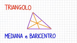 TRIANGOLO mediane e baricentro con Geogebra  GE20 [upl. by Tiffy]