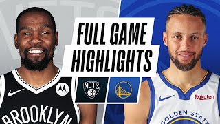 NETS at WARRIORS  FULL GAME HIGHLIGHTS  February 13 2021 [upl. by Ilrahc]