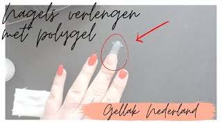 MET POLYGEL NAGELS VERLENGEN  Gellak Nederland  Bluesky Gum Gel aanbrengen [upl. by Eel]