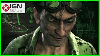 Batman Arkham Knight Founders Island Riddler Trophies Part One [upl. by Adnahsam685]