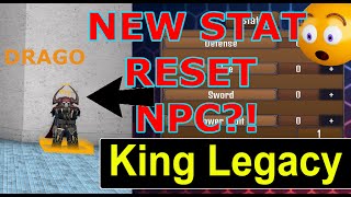 Reset Stats NPC New Codes King Legacy [upl. by Ihsoyim]