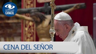 La Cena del Señor con el Papa Francisco – Jueves Santo 2020 [upl. by Nywled]