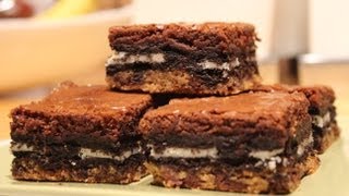 How To Make Slutty Brownies Cookie Oreo Brownies [upl. by Staley894]