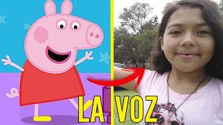 La voz detras de PEPPA PIG  5 voces detras de las caricaturas parte 3 [upl. by Ane]