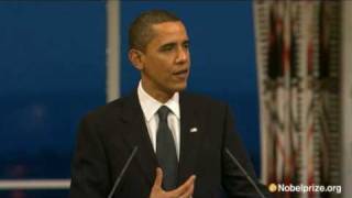 2009 Nobel Peace Prize Lecture by Barack Obama [upl. by Emelen]