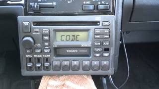 How to remove and install a Volvo SC series radio in a 850 960 S90 S70 V70 S40  Auto Repair [upl. by Hsetim]