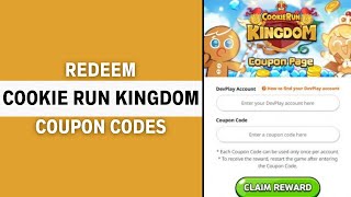 How to Redeem Code in Cookie Run Kingdom 2024 Full Guide [upl. by Kilah]