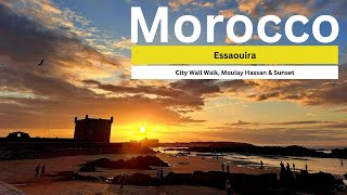 Essaouira  Plaza amp Sunset in Morocco maroc essaouira sunset travel sea oldcity ramparts sun [upl. by Nosiaj]