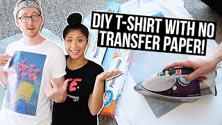 DIY Custom Print TShirts  NO Transfer Paper  COUPLE TRIES [upl. by Lewis]