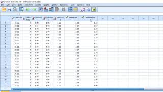 How to calculate the overall mean of Likert scale on SPSS [upl. by Trixie]