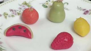 How To Form Marzipan Fruits [upl. by Akieluz]